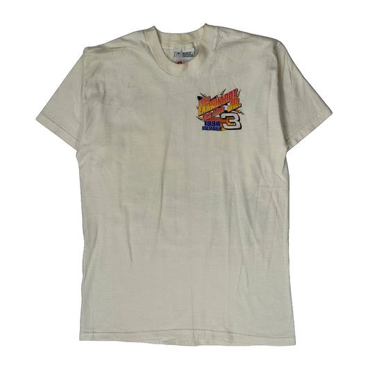 Fan Club Member Competitors View Nascar T-Shirt - Medium Cream Cotton