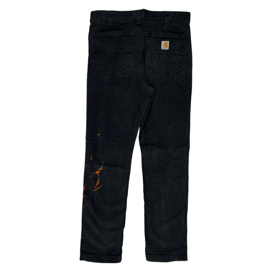 Carhartt Double Knee Carpenter Trousers - 33W 32L Black Cotton