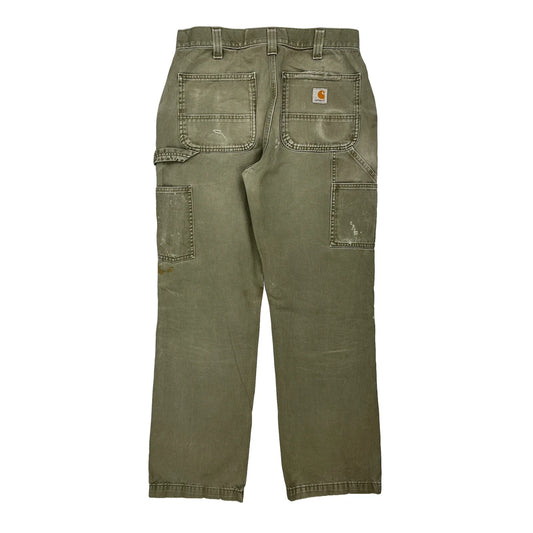 Carhartt Carpenter Trousers - 32W 30L Khaki Cotton