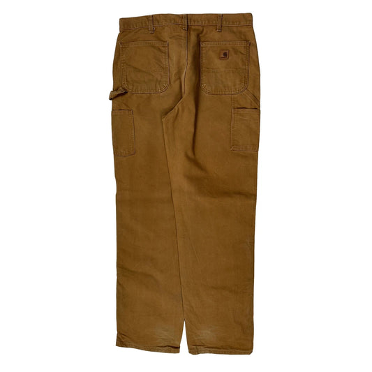 Carhartt Carpenter Trousers - 38W 36L Brown Cotton