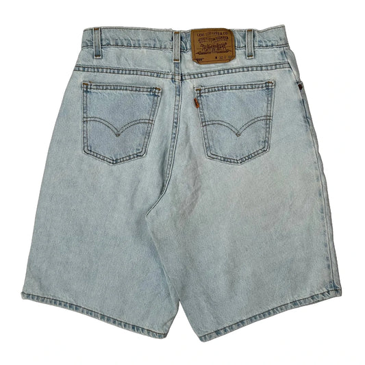 Levis Denim Shorts - 28W UK 10 Light Wash Denim