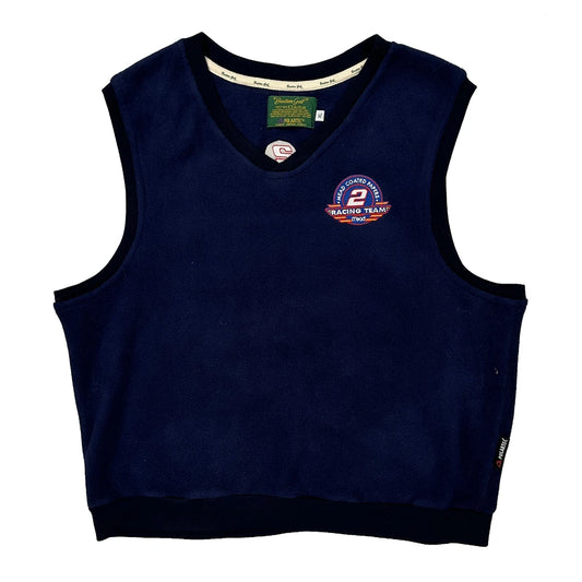 Racing Team Bastion Golf V-Neck Sweater Vest - XL Navy Polyester