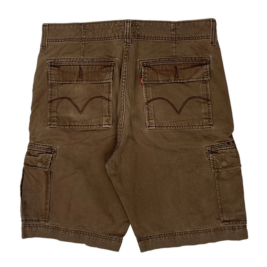 Levis Cargo Shorts - 36W 11L Brown Cotton