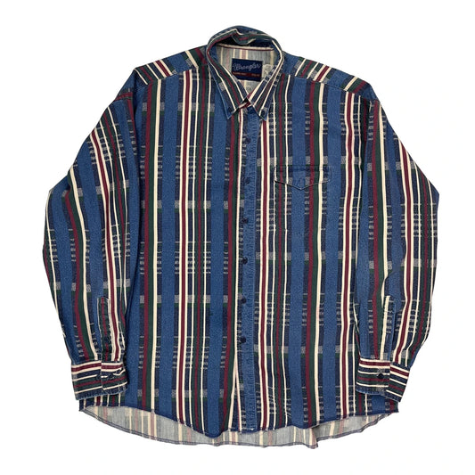 Wrangler Striped Shirt - XL Multicoloured Cotton