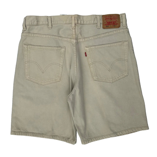 Levis Denim Shorts - 38W 8L Beige Cotton