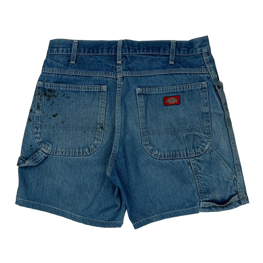 Dickies Faded Denim Shorts - 32W 8L Blue Denim
