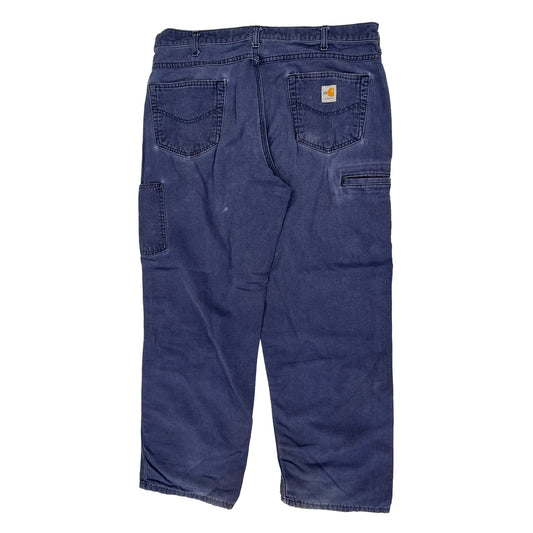 Carhartt Carpenter Trousers - 36W 30L Blue Cotton
