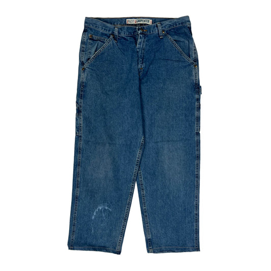 Carpenter Double Knee Carpenter Jeans - 34W 30L Blue Cotton