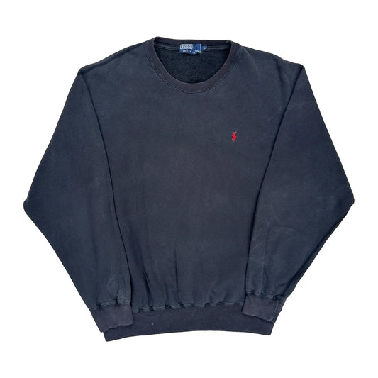 Vintage Polo By Ralph Lauren Sweatshirt - XL Black Cotton