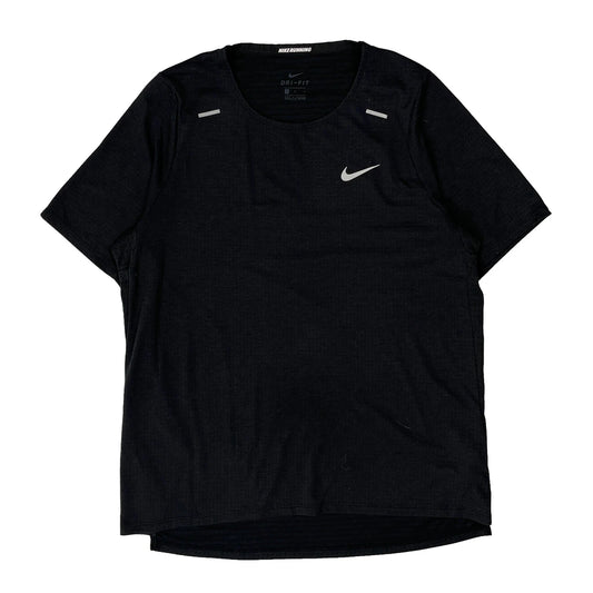 Vintage Dri-Fit Nike T-Shirt - Medium Black Polyester