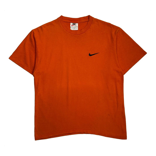 Vintage Nike T-Shirt - Medium Orange Cotton