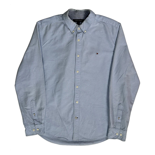 Tommy Hilfiger Shirt - Large Blue Cotton