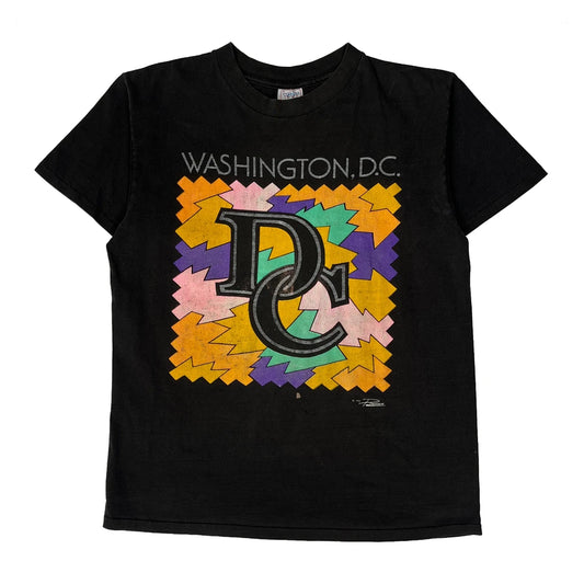 Washington, D.C. Delta Graphic T-Shirt - Large Black Cotton