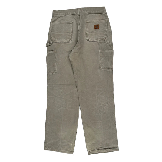 Carhartt Carpenter Trousers - 30W 31L Grey Cotton