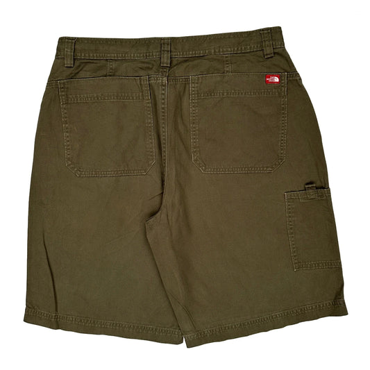 The North Face Cargo Shorts - 32W 11L Khaki Cotton