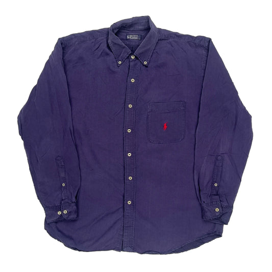 Polo By Ralph Lauren Shirt - Large Purple Cotton