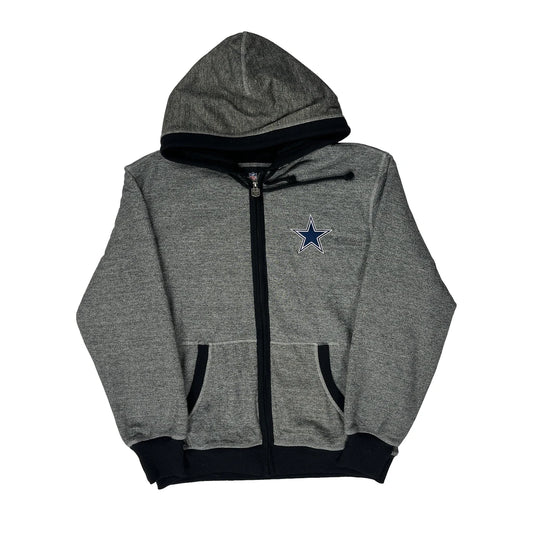 Dallas Cowboys N.F.L. Pro Line Football Hoodie - Large Grey Polyester Blend