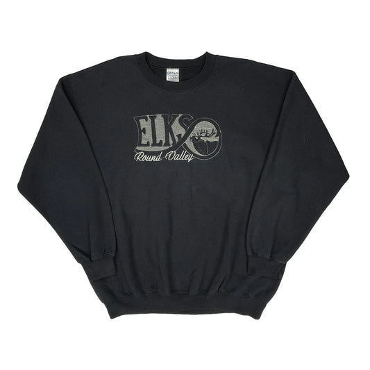 Round Valley Elks Gildan Sweatshirt - XL Black Cotton Blend