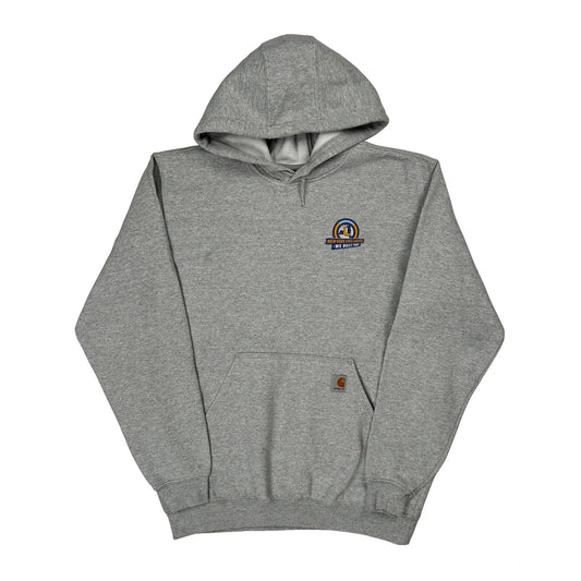 Built To Serve And Protect Hardworking People Carhartt Hoodie - Medium Grey Cotton