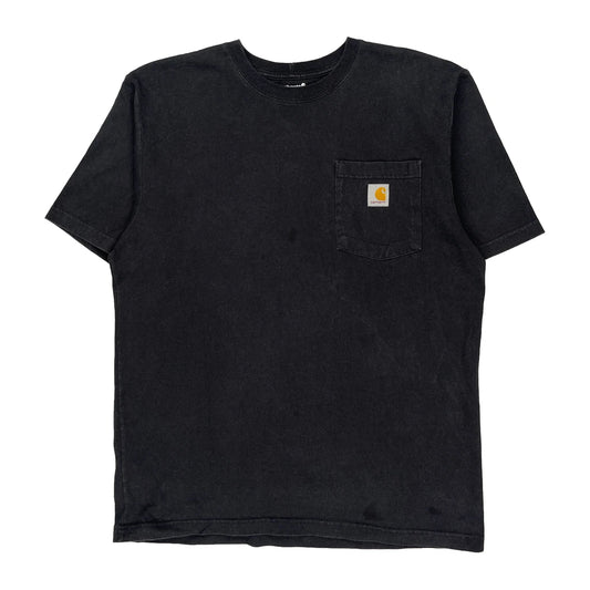 Carhartt T-Shirt - Medium Black Cotton