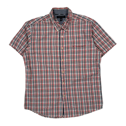 Tommy Hilfiger Checked Short Sleeve Shirt - XL Multicoloured Cotton
