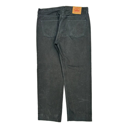 501 Levis Jeans - 36W 32L Black Cotton