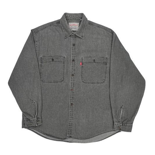 Levis Denim Shirt - XL Grey Cotton
