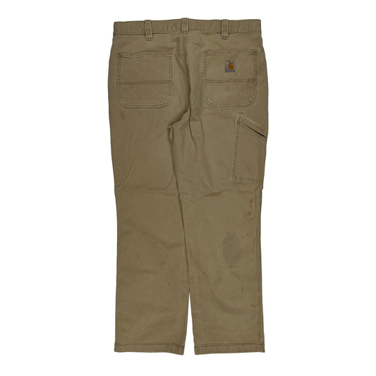 Carhartt Carpenter Trousers - 35W 29L Beige Cotton
