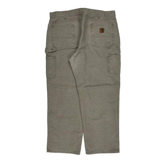 Carhartt Carpenter Trousers - 37W 29L Grey Cotton