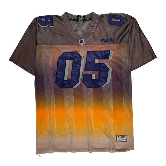 Number 05 Fubu Football Jersey - Large Orange Polyester