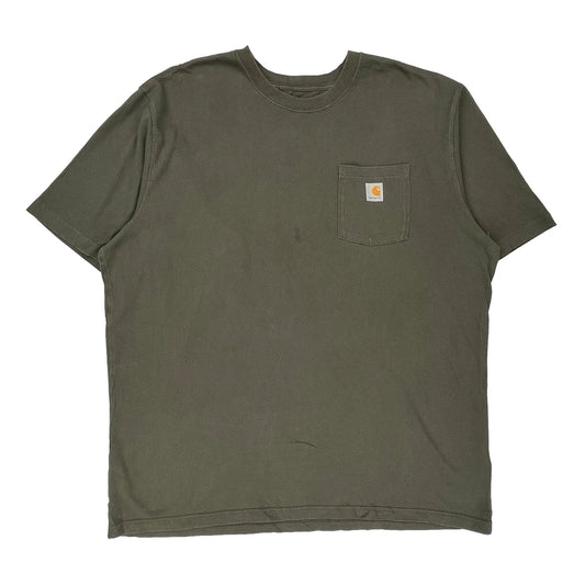 Carhartt T-Shirt - 2XL Green Cotton