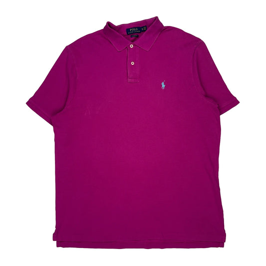 Polo By Ralph Lauren Polo Shirt - XL Purple Cotton