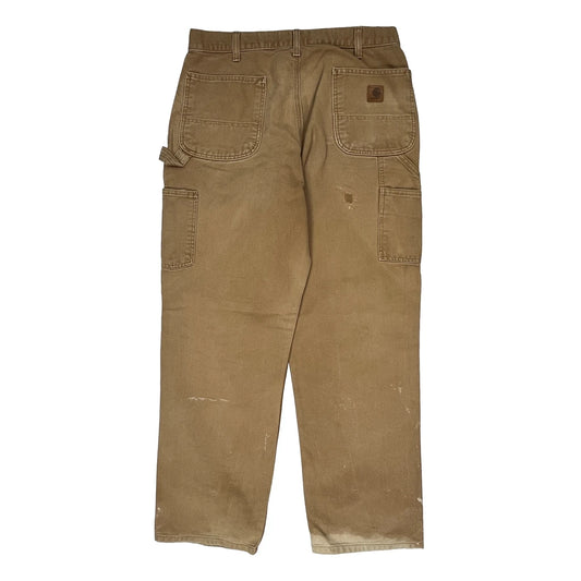 Carhartt Carpenter Trousers - 34W 32L Brown Cotton