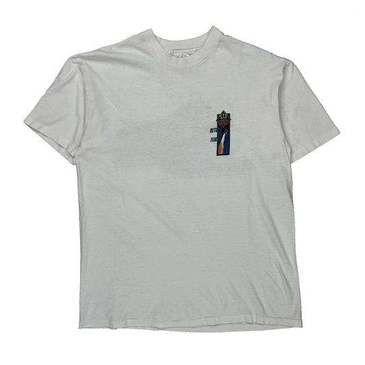 Space Shuttle Discovery Hanes Graphic T-Shirt - Large White Cotton