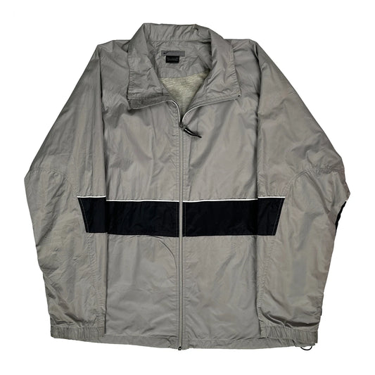 Vintage Nike Windbreaker - XL Grey Polyester