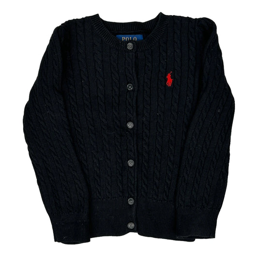 Age 1.5 Polo By Ralph Lauren Cardigan - 2XS Black Cotton