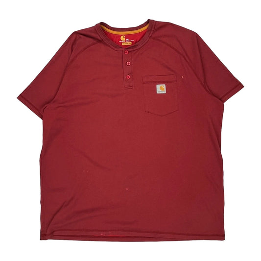 Carhartt T-Shirt - 2XL Red Cotton