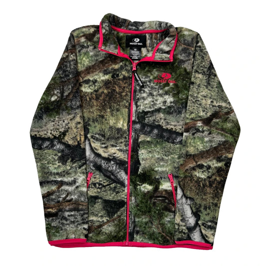 Mo Mountain Country Mossy Oak Fleece Jacket - Small Camo Polyester
