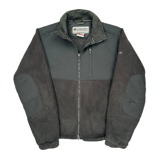 Columbia Fleece Jacket - Medium Black Polyester