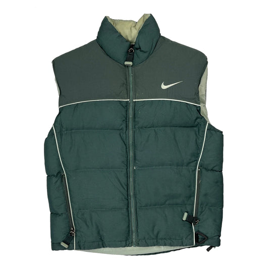 Nike Acg Puffer Vest - Small Green Polyester