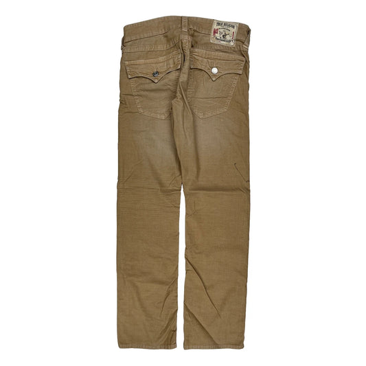 True Religion Cord Trousers - 32″ Waist Brown Cotton