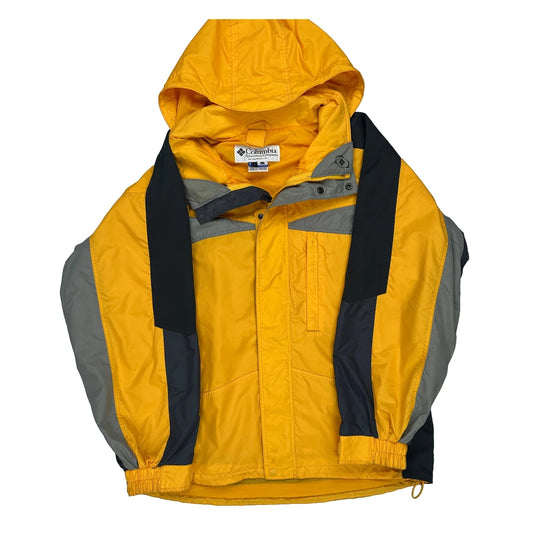 Columbia Ski Jacket - Large Yellow Polyester