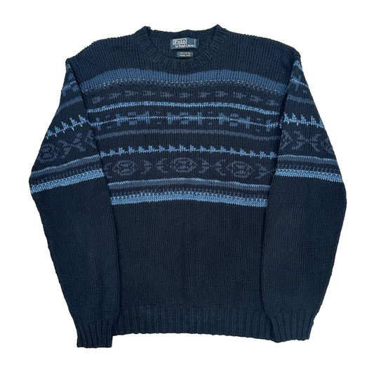 Polo By Ralph Lauren Jumper - XL Blue Cotton