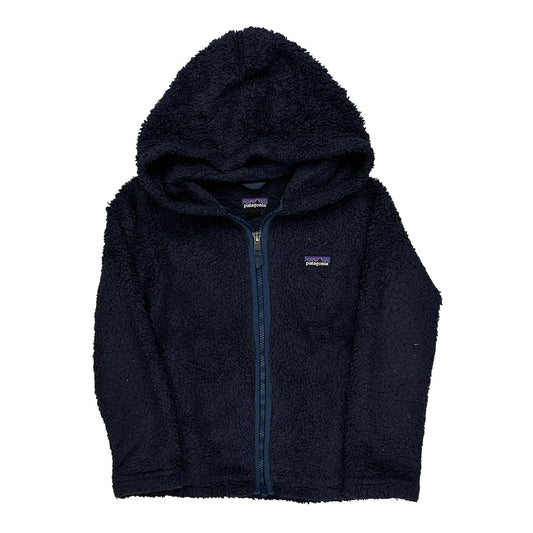 Age 5-6 Patagonia Fleece Jacket - XS Navy Polyester