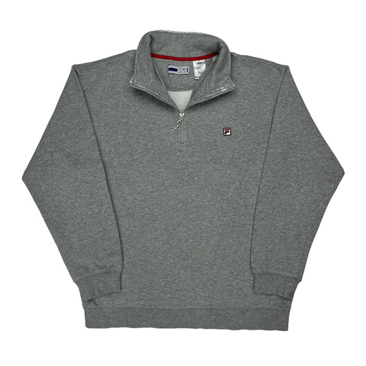 Fila 1/4 Zip - Large Grey Cotton