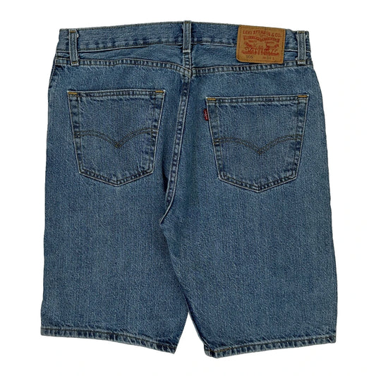 505 Levis Denim Shorts - 34W 10L Blue Cotton