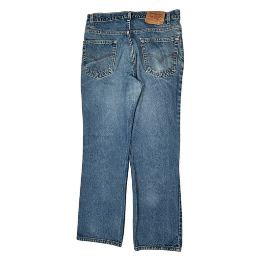 517 Levis Boot Cut Jeans - 32W 32L Blue Cotton