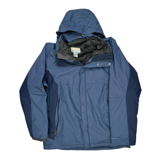 Columbia Interchange Ski Jacket - Large Blue Polyester