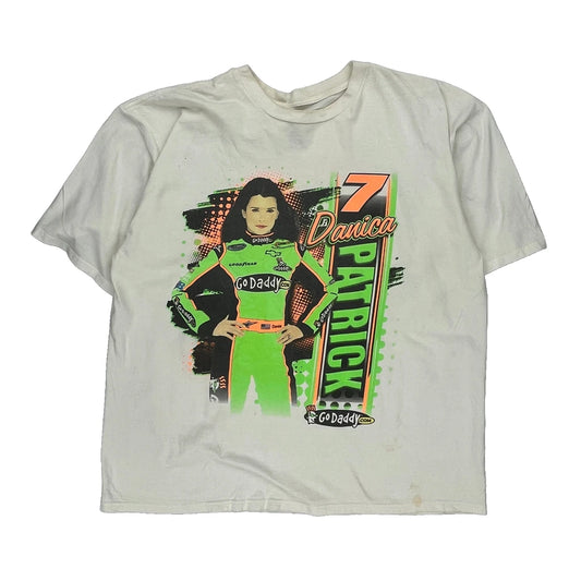 Danica Patrick Nascar Graphic T-Shirt - XL Green Cotton