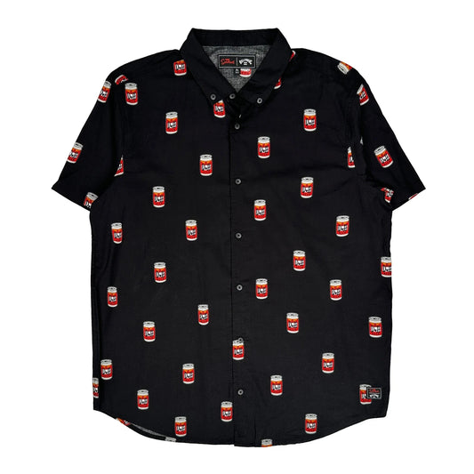 Billabong Cartoon Hawaiian Shirt - XL Black Cotton